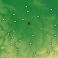 Nearby Forecast Locations - Lipsko - Mapa