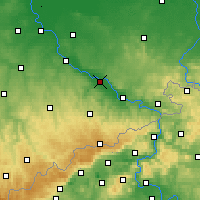 Nearby Forecast Locations - Drážďany - Mapa