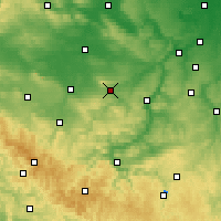 Nearby Forecast Locations - Výmar - Mapa