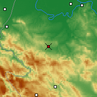 Nearby Forecast Locations - Valjevo - Mapa