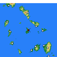 Nearby Forecast Locations - Ermupoli - Mapa