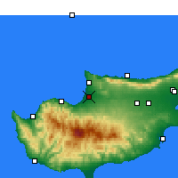 Nearby Forecast Locations - Morphou - Mapa