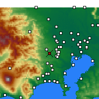 Nearby Forecast Locations - Tačikawa - Mapa