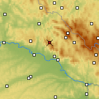 Nearby Forecast Locations - Bavorský les - Mapa