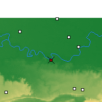 Nearby Forecast Locations - Mirzápur - Mapa