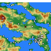 Nearby Forecast Locations - Théby - Mapa