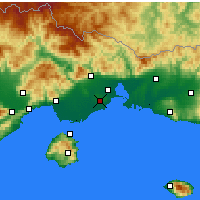 Nearby Forecast Locations - Abdéry - Mapa
